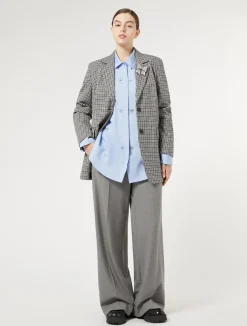 Fashion Marina Rinaldi Trousers in viscose blend twill MEDIUMGREY