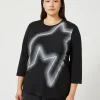 Hot Marina Rinaldi T-shirt in stretch cotton jersey BLACK