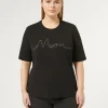 Sale Marina Rinaldi T-shirt in stretch cotton jersey BLACK