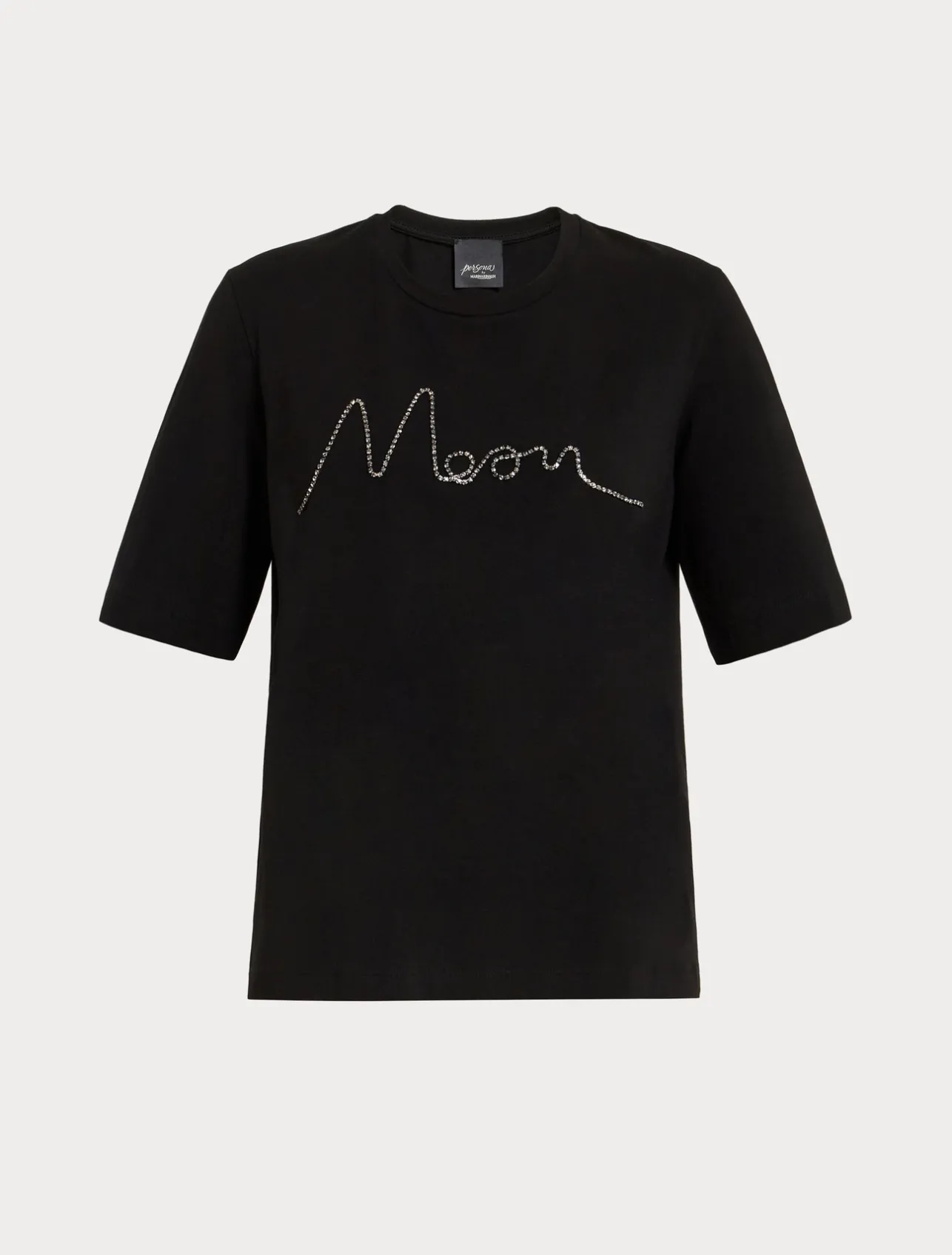 Sale Marina Rinaldi T-shirt in stretch cotton jersey BLACK