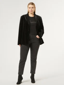 Sale Marina Rinaldi T-shirt in stretch cotton jersey BLACK