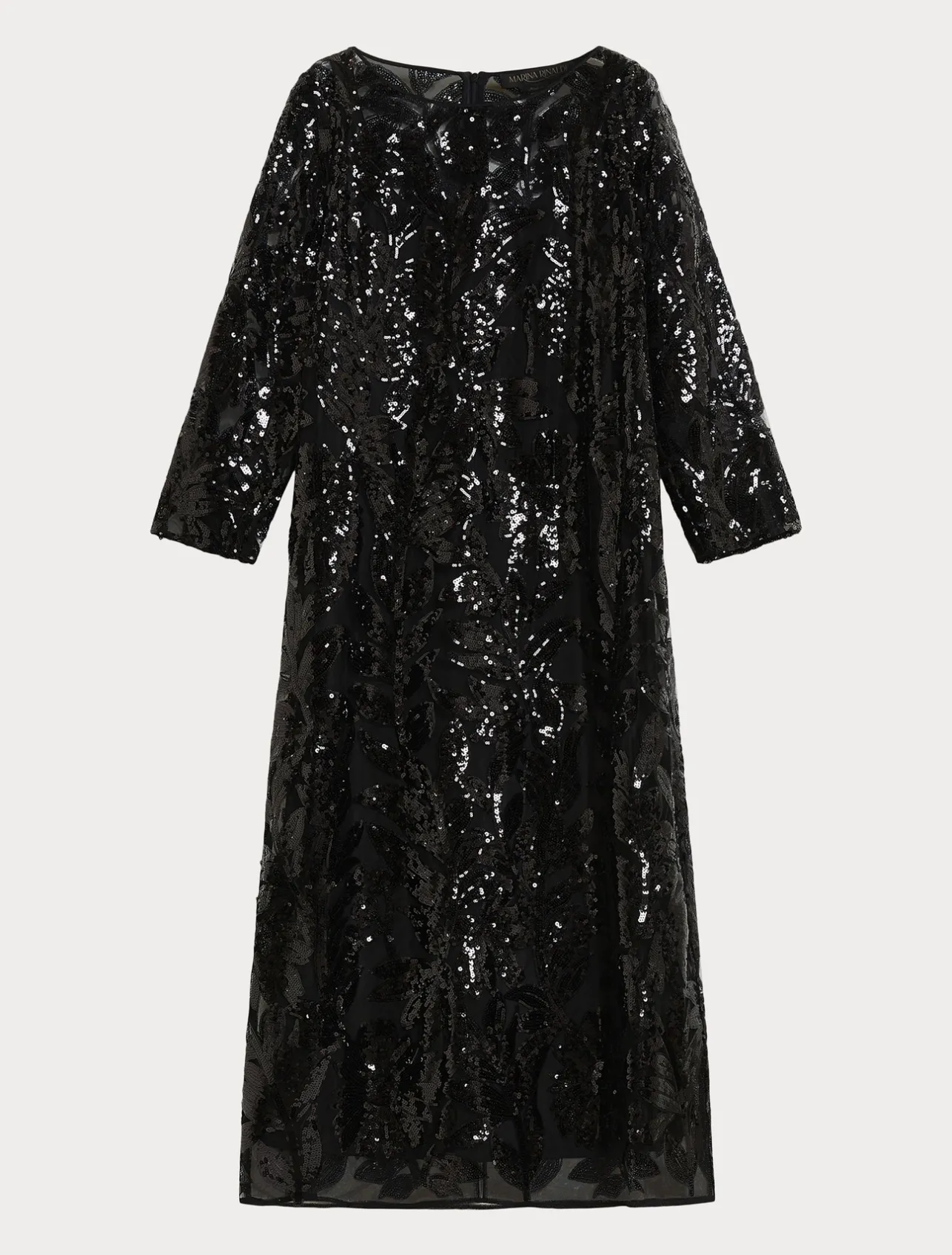 New Marina Rinaldi Tulle dress with sequins BLACK