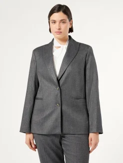 Outlet Marina Rinaldi Twill blazer MEDIUMGREY
