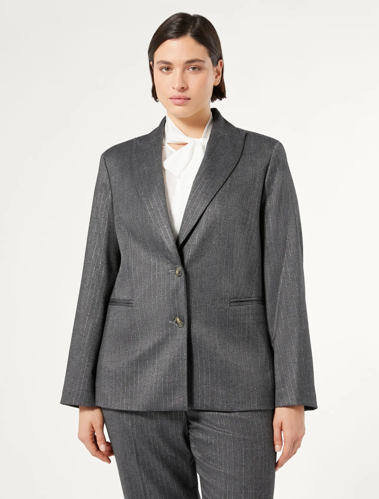 Outlet Marina Rinaldi Twill blazer MEDIUMGREY