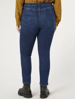 Fashion Marina Rinaldi Twill denim jeans ULTRAMARINE