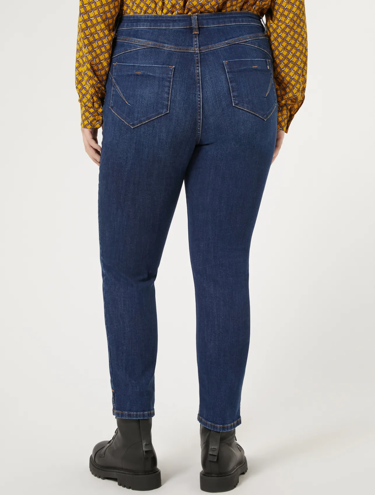 Fashion Marina Rinaldi Twill denim jeans ULTRAMARINE