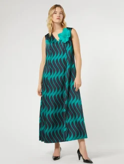 Online Marina Rinaldi Twill dress ULTRAMARINE
