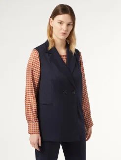 Hot Marina Rinaldi Twill gilet MIDNIGHTBLUE