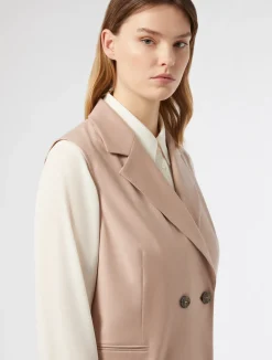 New Marina Rinaldi Twill gilet MAUVE