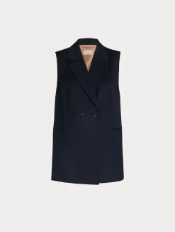 Hot Marina Rinaldi Twill gilet MIDNIGHTBLUE