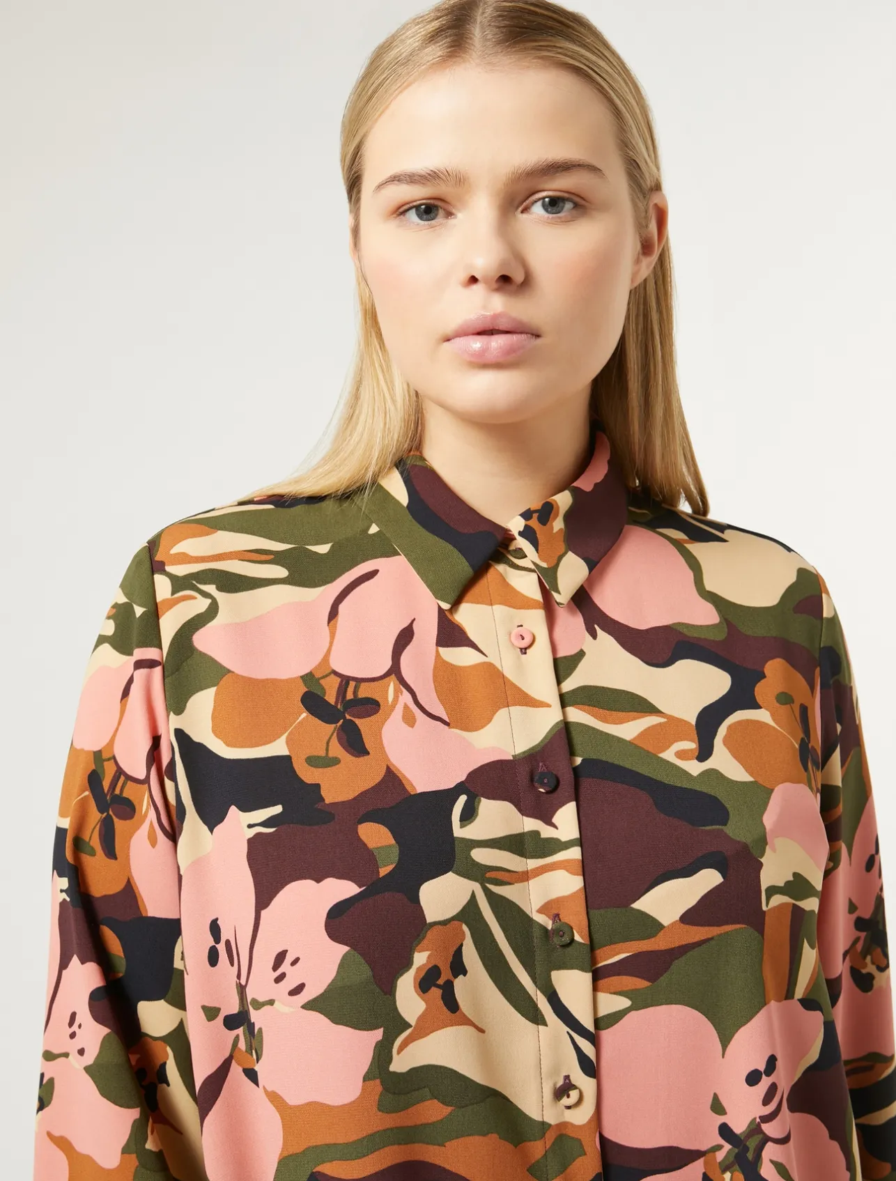 Sale Marina Rinaldi Twill shirt MIDNIGHTBLUE
