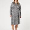 Sale Marina Rinaldi Twill shirt dress BLACK