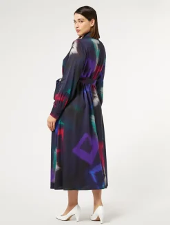 Clearance Marina Rinaldi Twill shirt dress BLACK