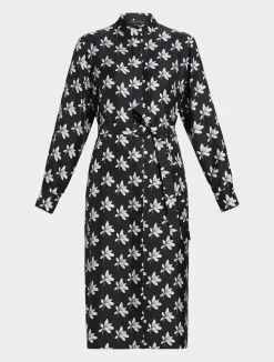 Discount Marina Rinaldi Twill shirt dress BLACK