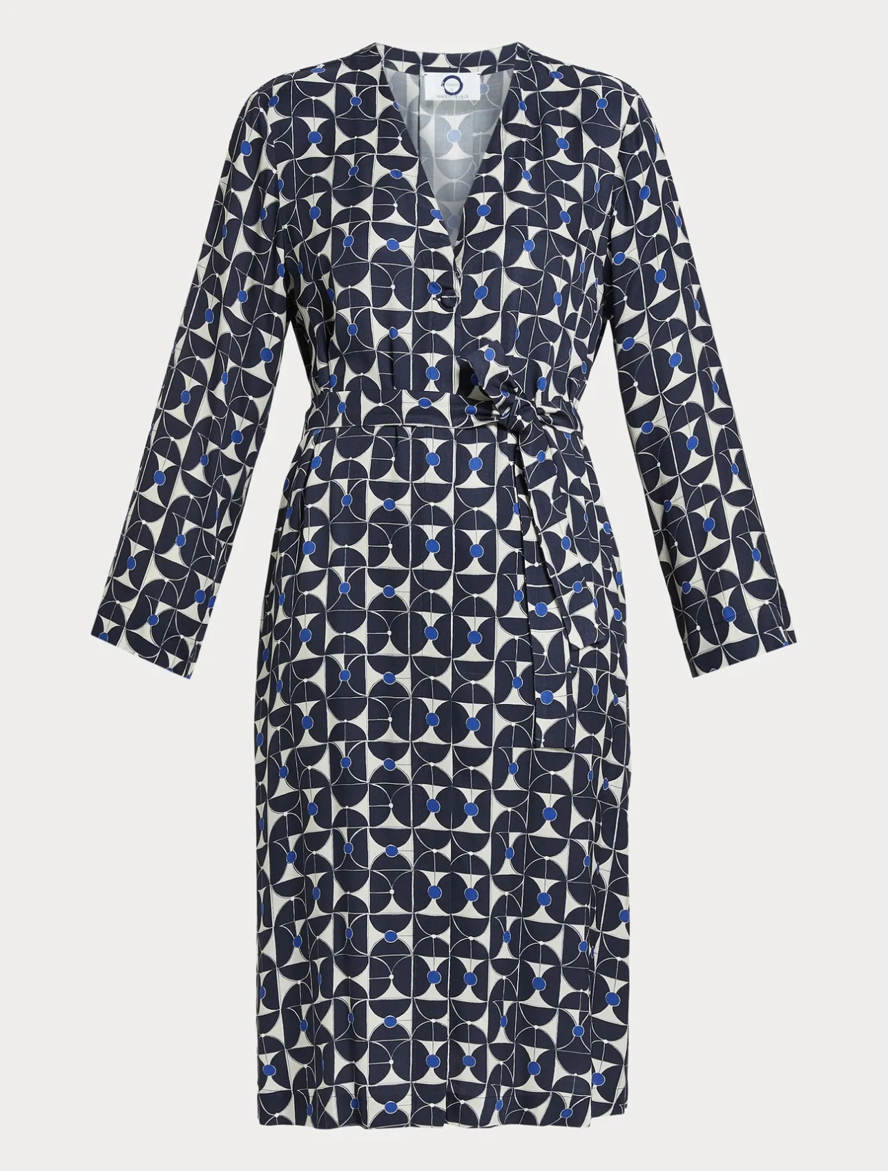 Sale Marina Rinaldi Twill shirt dress ULTRAMARINE
