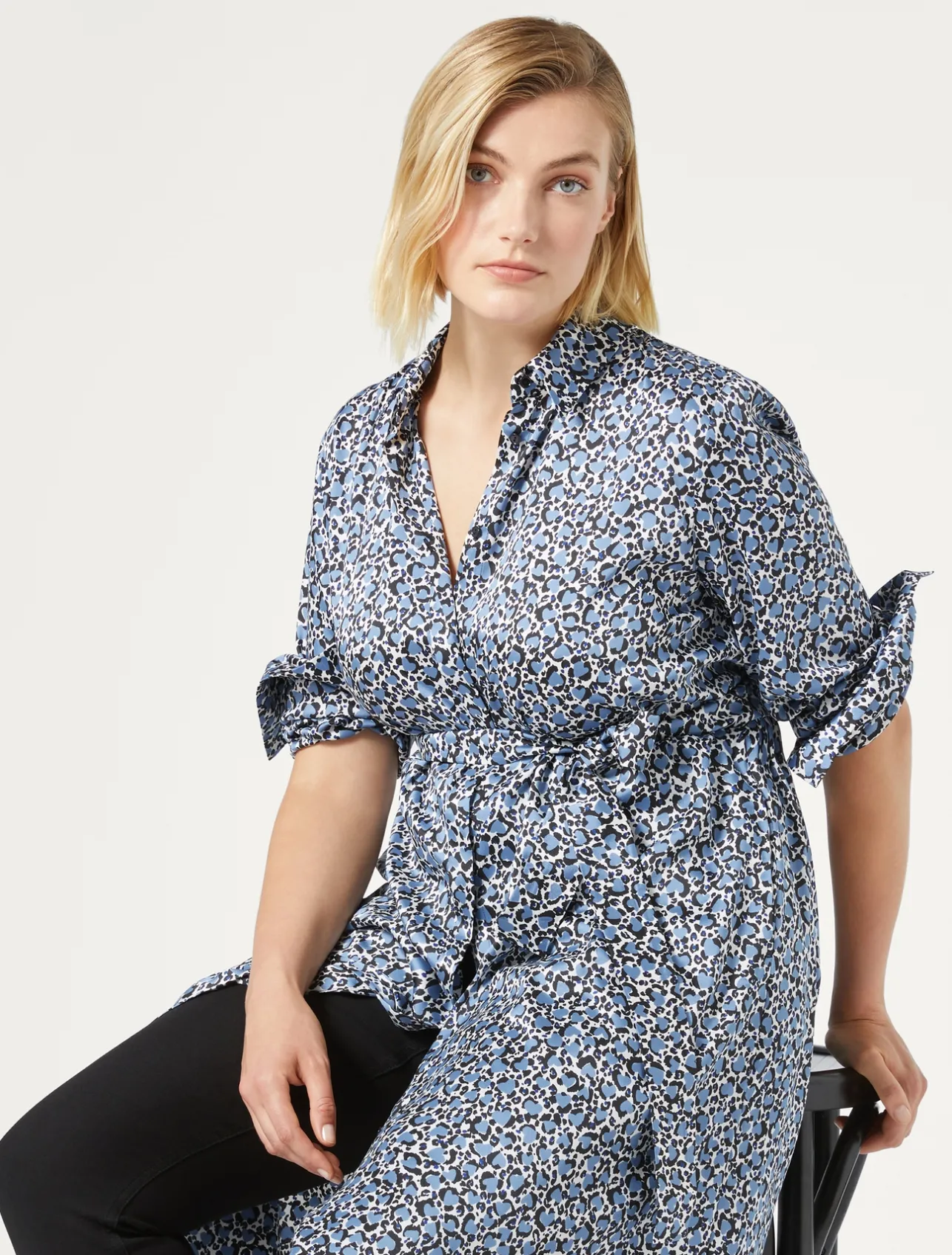 Hot Marina Rinaldi Twill shirt dress LIGHTBLUE
