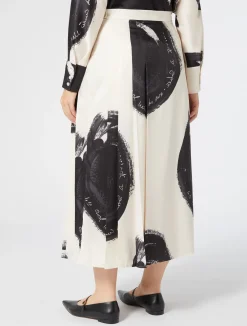 Outlet Marina Rinaldi Twill skirt IVORY