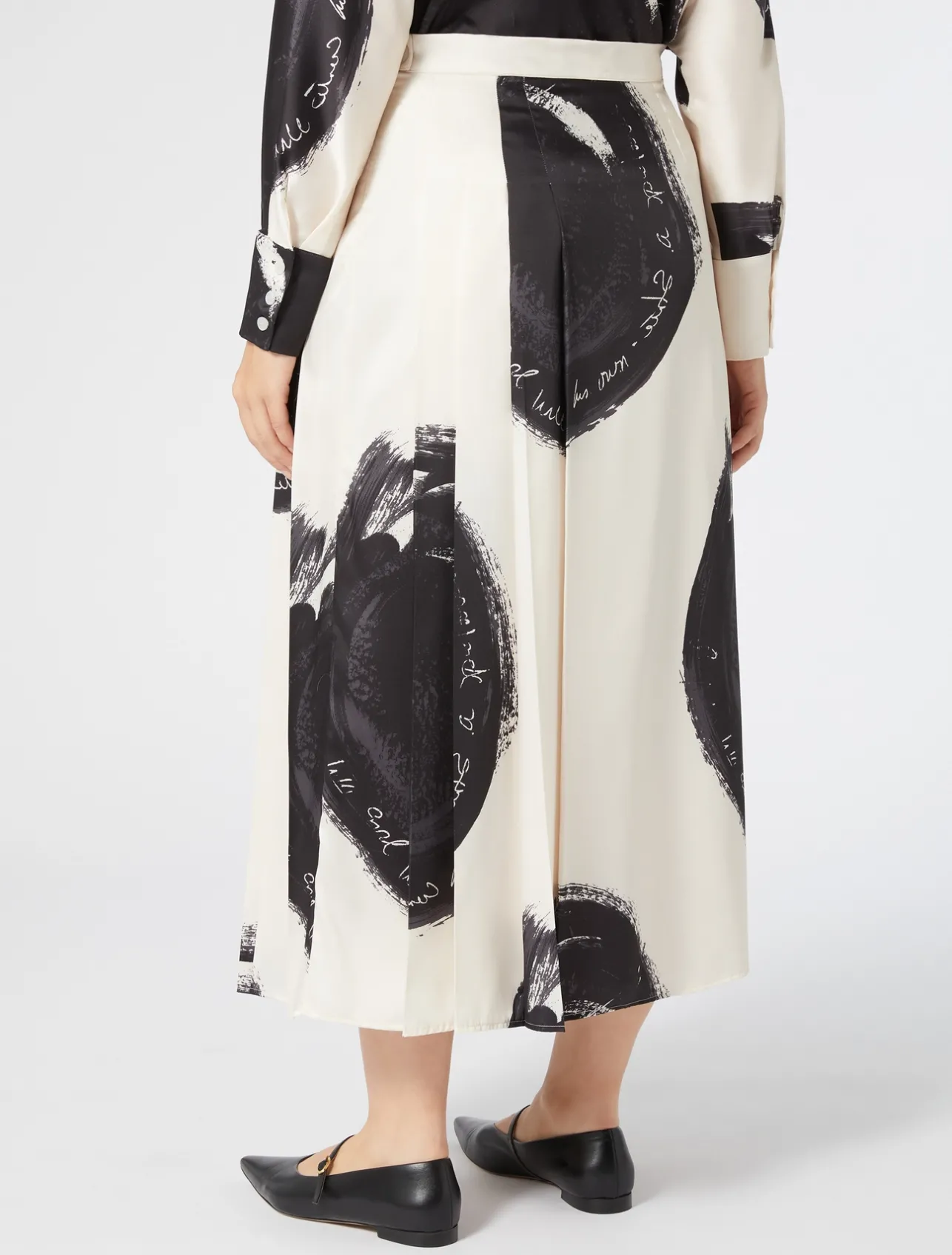 Outlet Marina Rinaldi Twill skirt IVORY