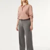 Fashion Marina Rinaldi Twill trousers MEDIUMGREY