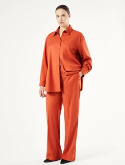 Sale Marina Rinaldi Twill trousers RUST