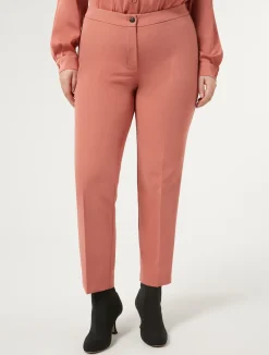 Best Marina Rinaldi Twill trousers TERRACOTTA