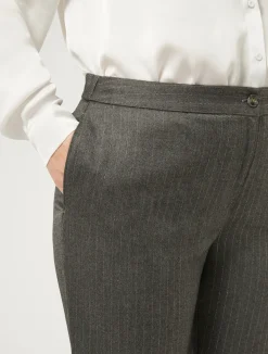 Online Marina Rinaldi Twill trousers MEDIUMGREY