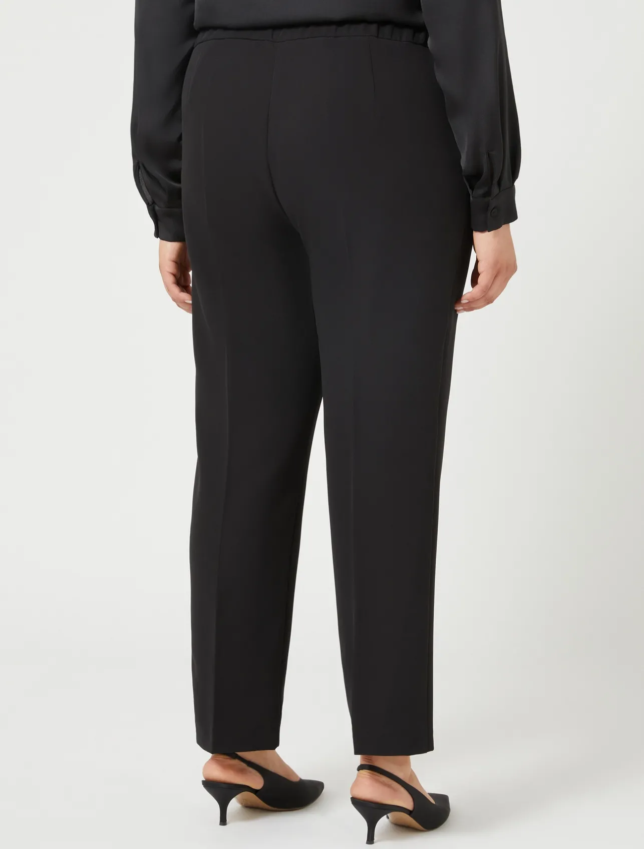 Sale Marina Rinaldi Twill trousers BLACK