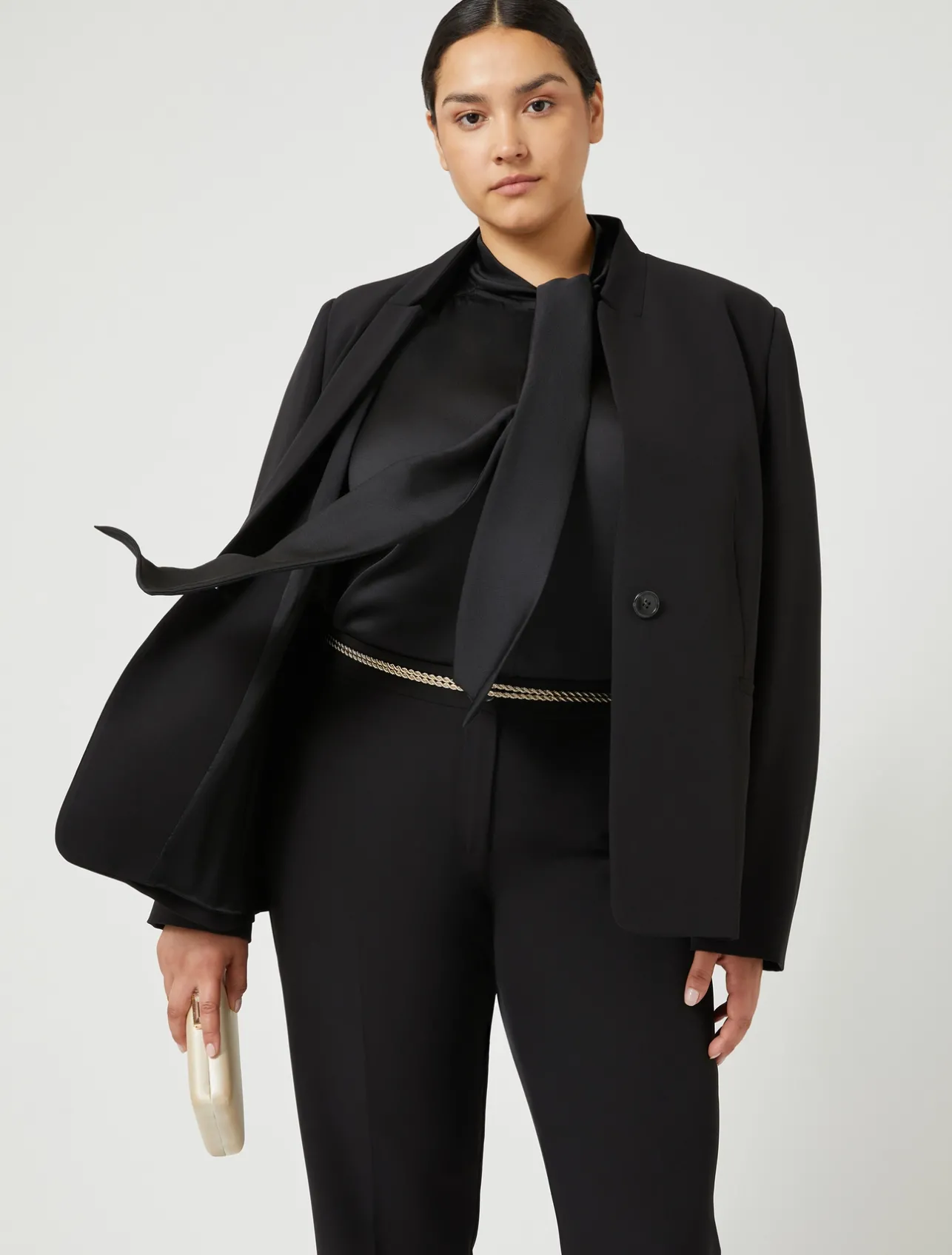 Sale Marina Rinaldi Twill trousers BLACK