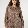 Outlet Marina Rinaldi Twill tunic TERRACOTTA