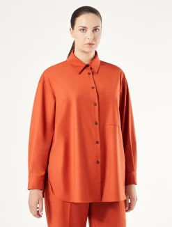 Discount Marina Rinaldi Twill tunic RUST