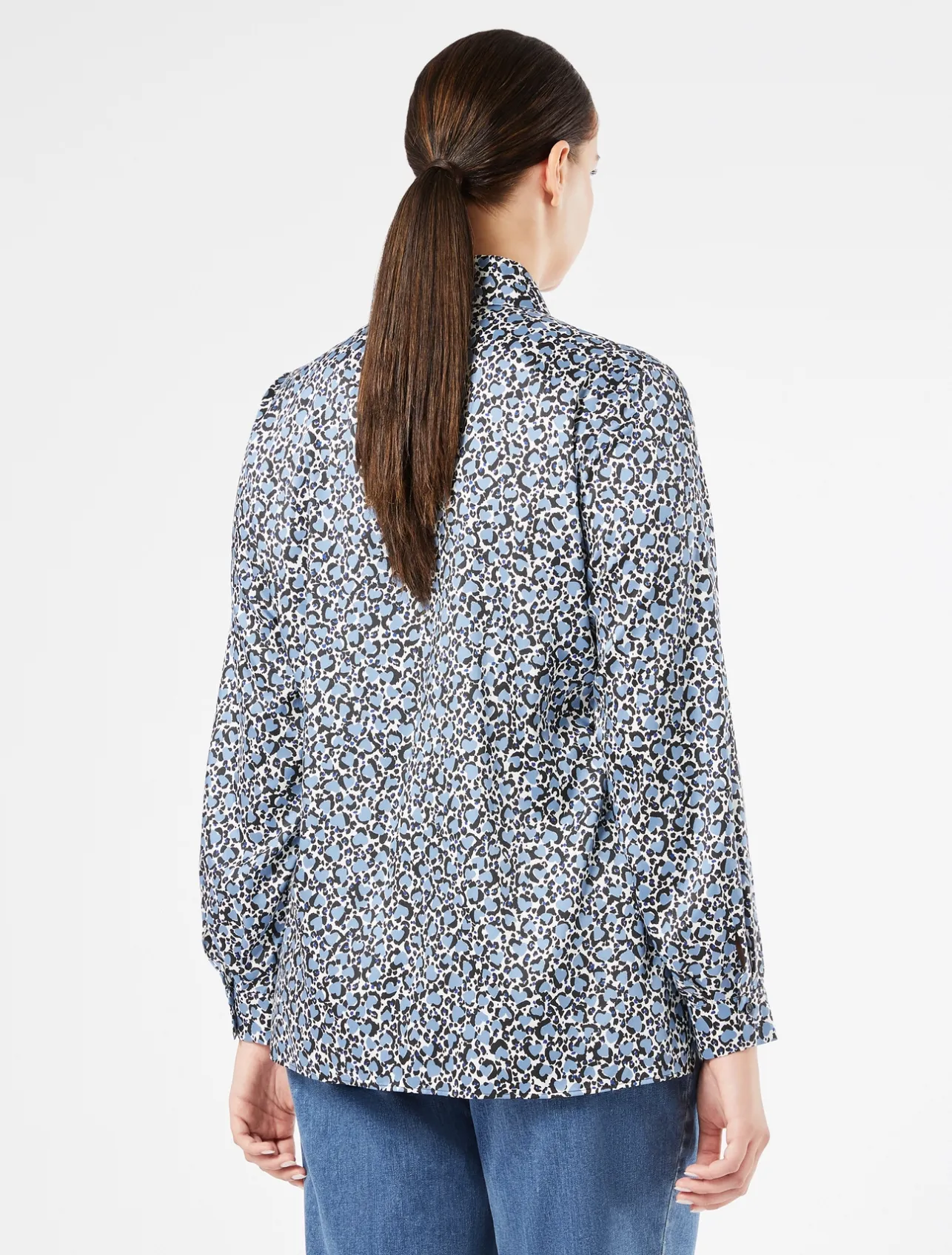 Outlet Marina Rinaldi Twill tunic LIGHTBLUE