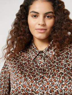 Outlet Marina Rinaldi Twill tunic TERRACOTTA