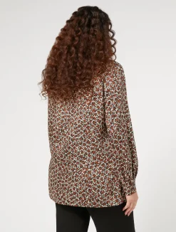 Outlet Marina Rinaldi Twill tunic TERRACOTTA