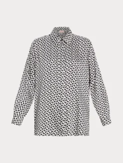 Sale Marina Rinaldi Twill tunic WHITE