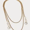 Best Marina Rinaldi Twisted-chain necklace with beads LIGHTGOLD