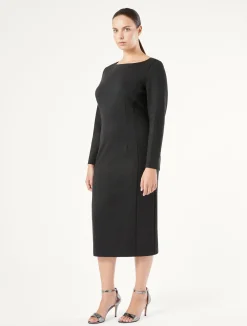 Sale Marina Rinaldi Two-way stretch jersey dress DARKGREY