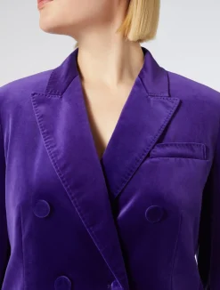 Clearance Marina Rinaldi Velvet blazer PURPLE