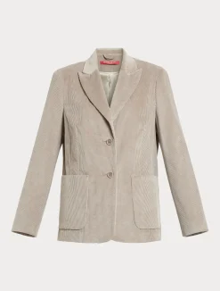 Sale Marina Rinaldi Velvet blazer TURTLEDOVE