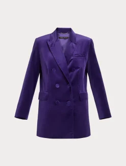 Clearance Marina Rinaldi Velvet blazer PURPLE