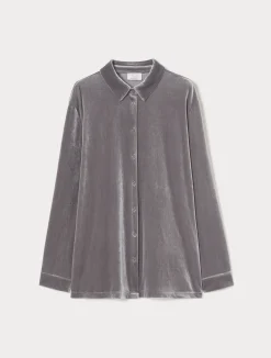 Hot Marina Rinaldi Velvet jersey shirt DARKGREY