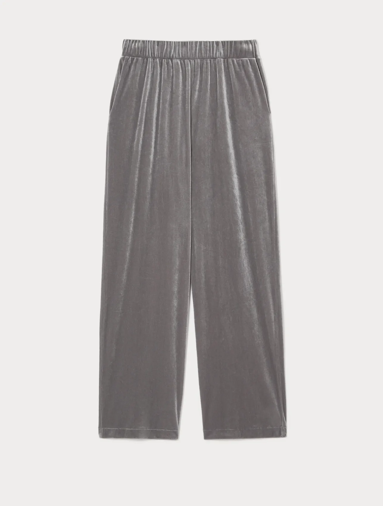 New Marina Rinaldi Velvet jersey trousers DARKGREY