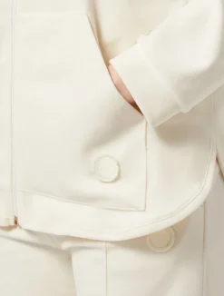 Outlet Marina Rinaldi Velvet sweatshirt IVORY