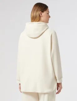 Outlet Marina Rinaldi Velvet sweatshirt IVORY