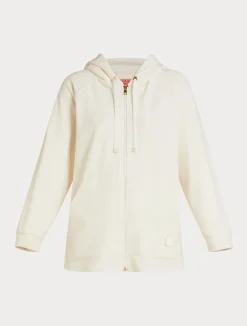 Outlet Marina Rinaldi Velvet sweatshirt IVORY