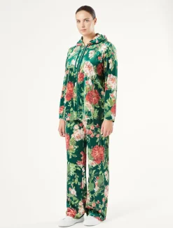 Fashion Marina Rinaldi Velvet trousers GREEN