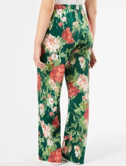 Fashion Marina Rinaldi Velvet trousers GREEN