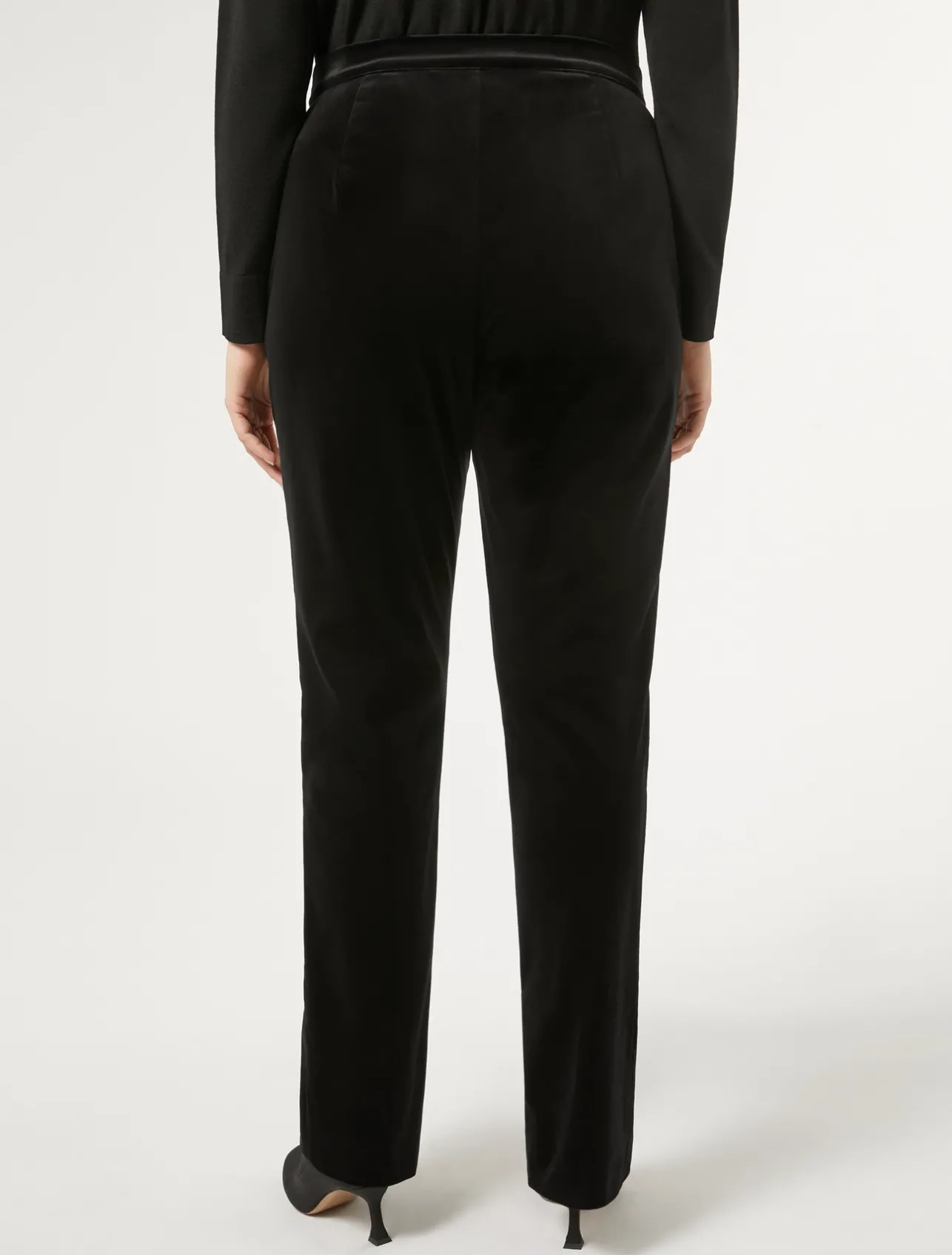 Best Marina Rinaldi Velvet trousers BLACK