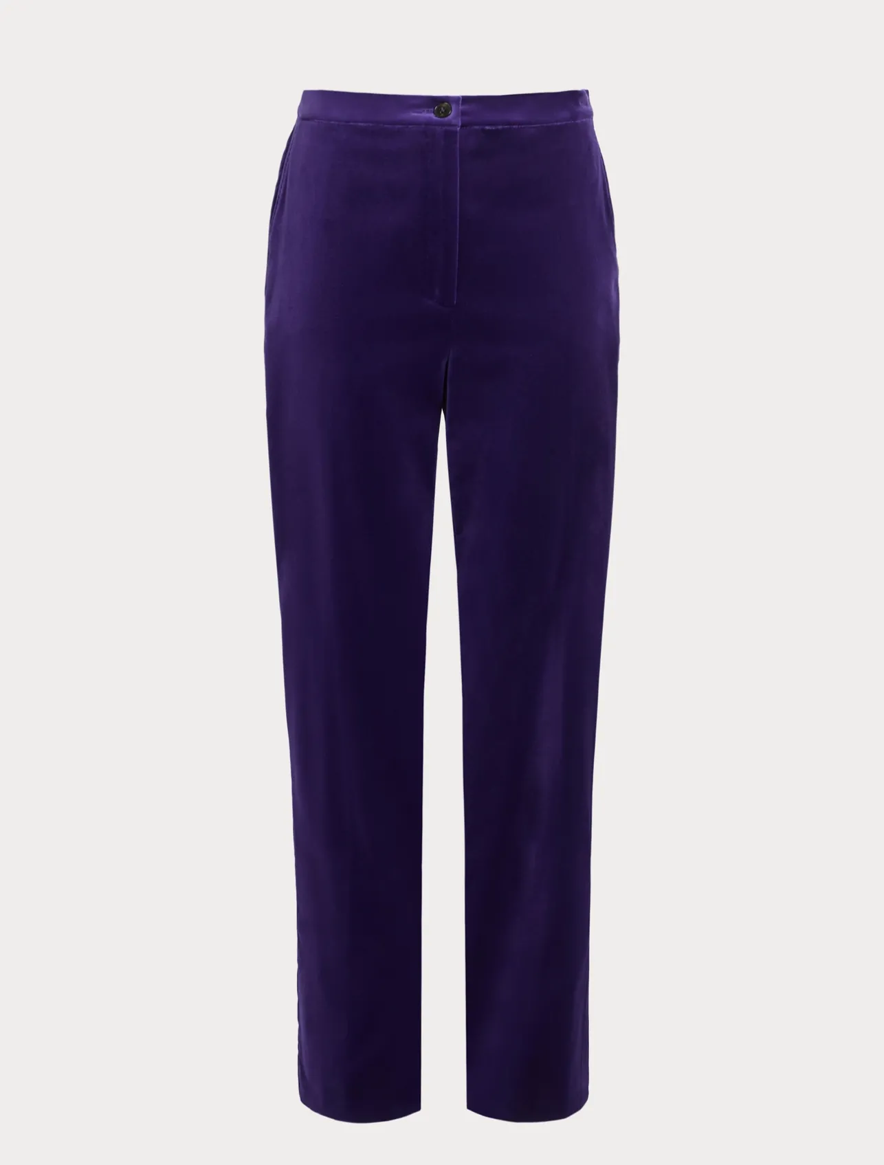 Fashion Marina Rinaldi Velvet trousers PURPLE