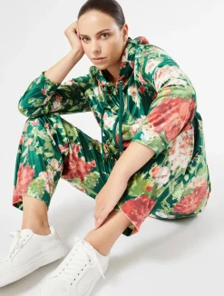 Fashion Marina Rinaldi Velvet trousers GREEN