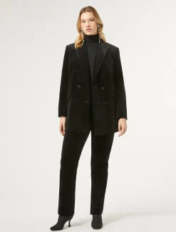 Best Marina Rinaldi Velvet trousers BLACK